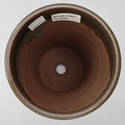 Bonsaischale aus Keramik 13 x 13 x 17,5 cm, Farbe braun - 3