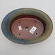 Keramik-Bonsaischale 22 x 17,5 x 6 cm, Farbe braun-blau - 3/3