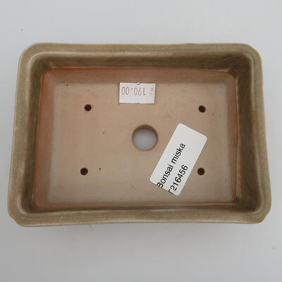 Keramik-Bonsaischale 12,5 x 9 x 5 cm, Farbe grau - 3