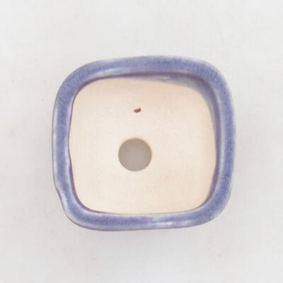 Bonsaischale aus Keramik 2,5 x 2,5 x 2 cm, Farbe lila - 3