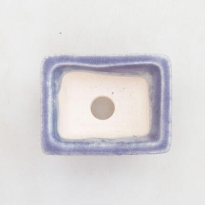 Bonsaischale aus Keramik 3 x 2 x 1,5 cm, Farbe lila - 3