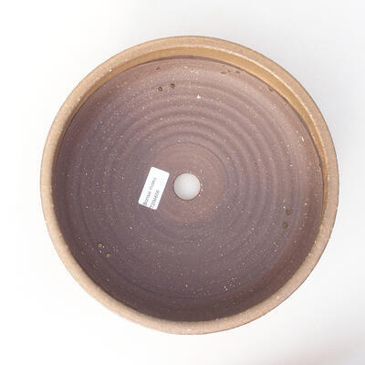 Keramische Bonsai-Schale 25 x 25 x 7,5 cm, Farbe braun - 3