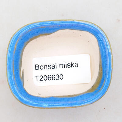 Mini Bonsaischale 5,5 x 4,5 x 3 cm, Farbe blau - 3