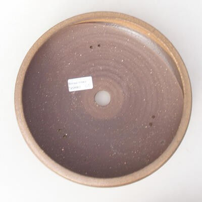 Keramische Bonsai-Schale 24,5 x 24,5 x 6 cm, braune Farbe - 3