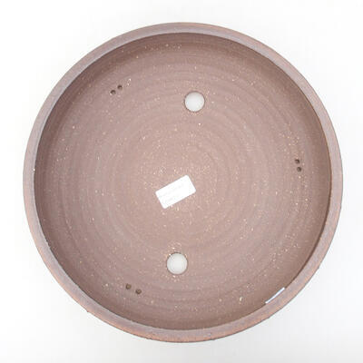 Keramische Bonsai-Schale 29,5 x 29,5 x 6,5 cm, braune Farbe - 3