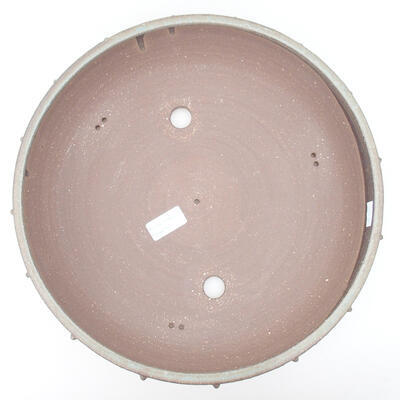 Keramische Bonsai-Schale 33 x 33 x 7 cm, graue Farbe - 3