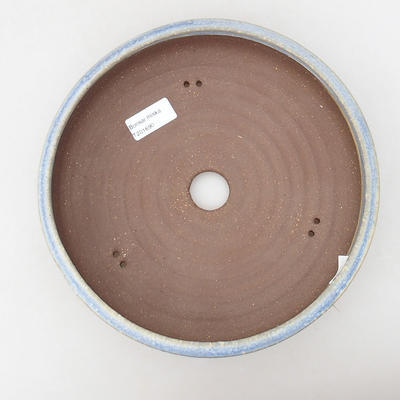 Keramik Bonsai Schüssel 24 x 24 x 6 cm, Farbe blau - 3
