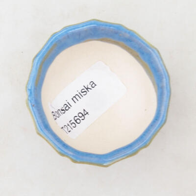 Bonsaischale aus Keramik 5 x 5 x 3,5 cm, Farbe blau - 3