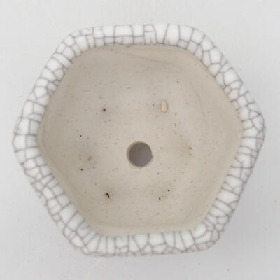 Keramik-Bonsaischale 4,5 x 4 x 2,5 cm, Farbe Raku - 3