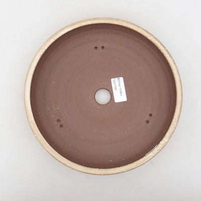 Keramik Bonsai Schüssel 23 x 23 x 4 cm, beige Farbe - 3