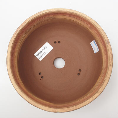 Keramik-Bonsaischale 17 x 17 x 7 cm, Farbe rissig - 3