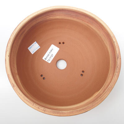 Keramik-Bonsaischale 18,5 x 18,5 x 7 cm, Farbe rissig - 3