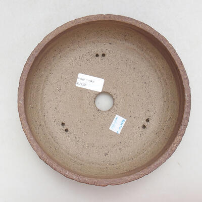 Bonsaischale aus Keramik 21,5 x 21,5 x 7 cm, Farbe rissig - 3