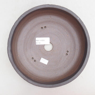 Bonsaischale aus Keramik 19,5 x 19,5 x 6,5 cm, Farbe rissig - 3