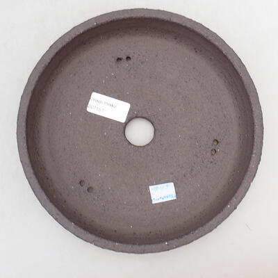 Bonsaischale aus Keramik 21 x 21 x 5 cm, graue Farbe - 3