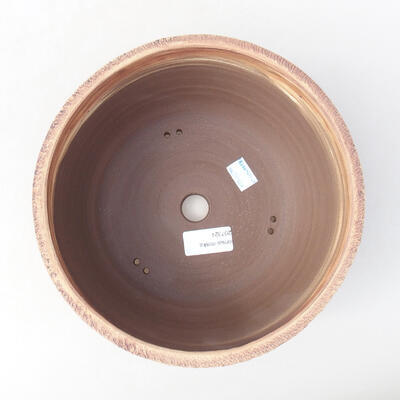Bonsaischale aus Keramik 21,5 x 21,5 x 10,5 cm, Farbe rissig - 3