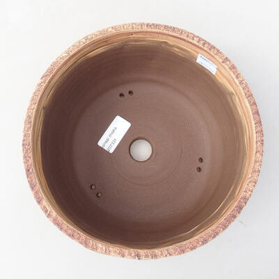 Bonsaischale aus Keramik 21 x 21 x 10,5 cm, Farbe rissig - 3