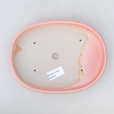 Keramische Bonsai-Schale 21,5 x 16 x 2,5 cm, Farbe rosa - 3