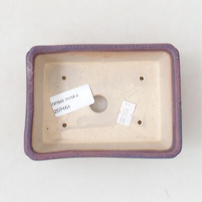 Bonsaischale aus Keramik 12,5 x 9 x 4,5 cm, Farbe lila - 3