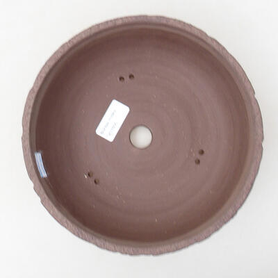 Bonsaischale aus Keramik 21 x 21 x 7 cm, Farbe rissig - 3