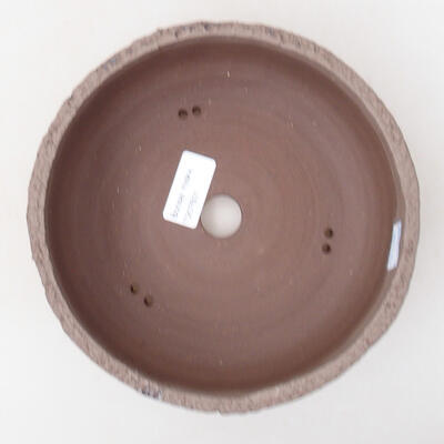 Bonsaischale aus Keramik 18,5 x 18,5 x 7 cm, rissige Farbe - 3