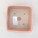 Bonsaischale aus Keramik 10 x 10 x 8 cm, Farbe rosa - 3/3