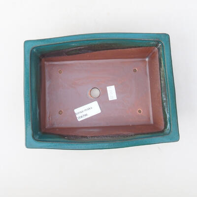 Keramische Bonsai-Schale 20 x 15,5 x 6 cm, Farbe grün - 3