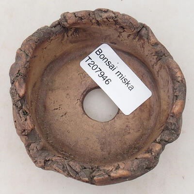 Keramikschale 6,5 x 7 x 5 cm, graubraun - 3
