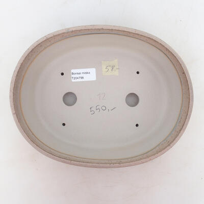 Bonsai-Schale 25,5 x 20 x 7,5 cm, grau-beige Farbe - 3
