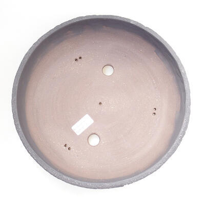 Bonsaischale aus Keramik 27,5 x 27,5 x 7 cm, Farbe rissig - 3