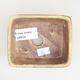 Keramische Bonsai-Schale 9,5 x 8 x 3,5 cm, Farbe gelb - 3/3