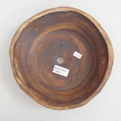 Keramik Bonsai Schüssel 21,5 x 21,5 x 7 cm, graue Farbe - 3