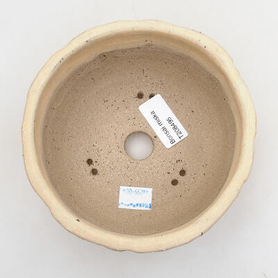 Bonsaischale aus Keramik 14 x 14 x 7 cm, Farbe rissig - 3