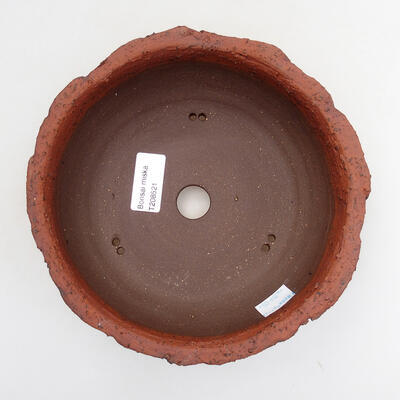 Bonsaischale aus Keramik 18 x 18 x 7 cm, Farbe rissig - 3