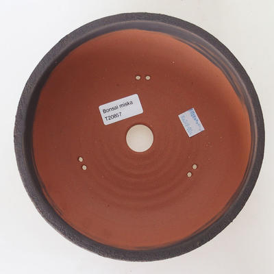 Keramische Bonsai-Schale 20,5 x 20,5 x 6 cm, Farbe rissig - 3