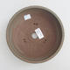 Keramik Bonsaischale 18,5 x 18,5 x 6 cm, Farbe grau - 3/4