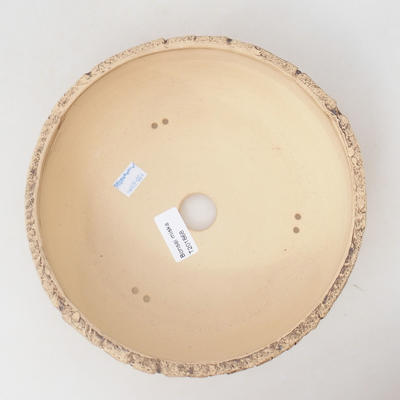 Keramische Bonsai-Schale 22,5 x 22,5 x 7,5 cm, rissige graue Farbe - 3