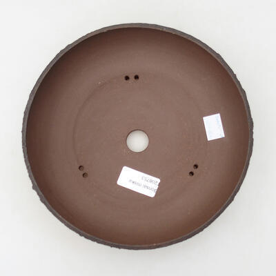 Bonsaischale aus Keramik 20 x 20 x 5,5 cm, Farbe Riss schwarz - 3