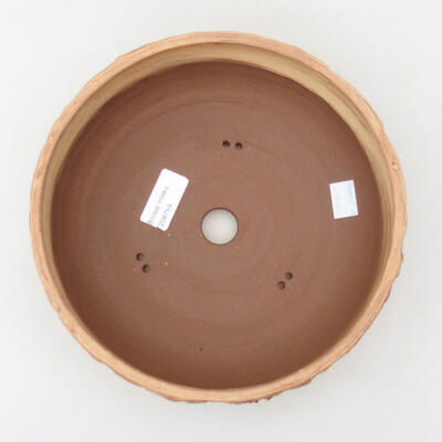 Bonsaischale aus Keramik 21,5 x 21,5 x 7,5 cm, rissige Farbe - 3