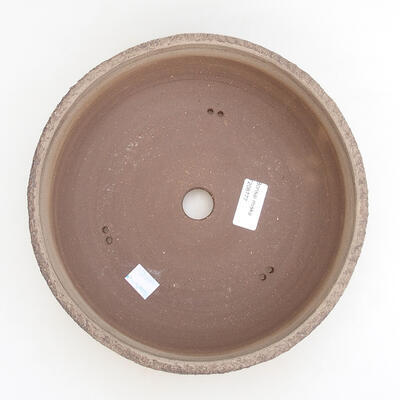 Bonsaischale aus Keramik 23,5 x 23,5 x 7 cm, rissige Farbe - 3