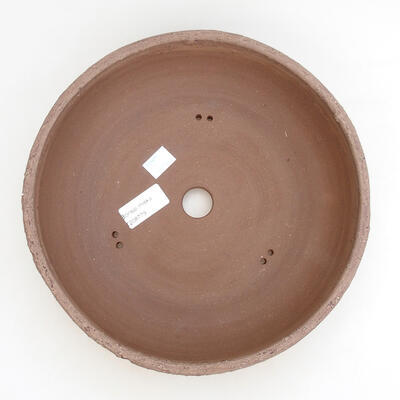 Bonsaischale aus Keramik 24,5 x 24,5 x 6,5 cm, rissige Farbe - 3