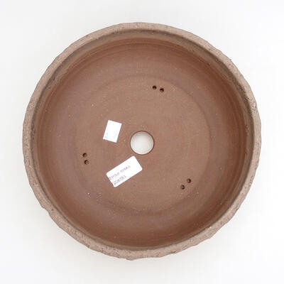 Bonsaischale aus Keramik 23,5 x 23,5 x 7,5 cm, Riss schwarz - 3