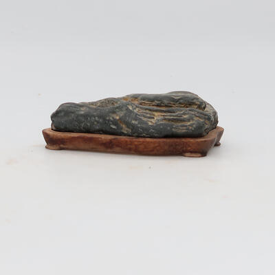 Suiseki - Stein mit DAI (Holzunterlage) - 3