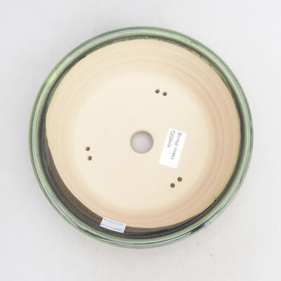 Bonsaischale aus Keramik 20 x 20 x 6,5 cm, Farbe grün - 3