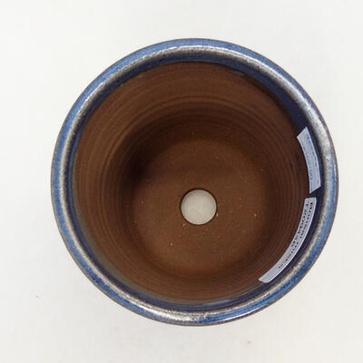 Bonsaischale aus Keramik 10 x 10 x 14 cm, Farbe blau - 3