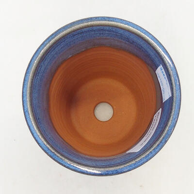 Bonsaischale aus Keramik 10 x 10 x 15 cm, Farbe blau - 3