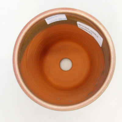 Bonsaischale aus Keramik 10,5 x 10,5 x 14 cm, Farbe braun - 3