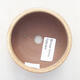 Keramische Bonsai-Schale 8,5 x 8,5 x 4 cm, beige Farbe - 3/3