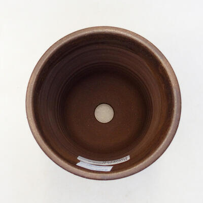 Bonsaischale aus Keramik 9,5 x 9,5 x 13,5 cm, Farbe braun - 3