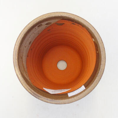 Bonsaischale aus Keramik 10,5 x 10,5 x 14,5 cm, Farbe braun - 3